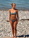 Greta bikini with pattern - Blue/black/orange