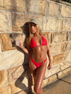 Olandria bikini with polka dots - Red