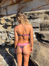 Lonlinna bikini with stripes - Pink/brown