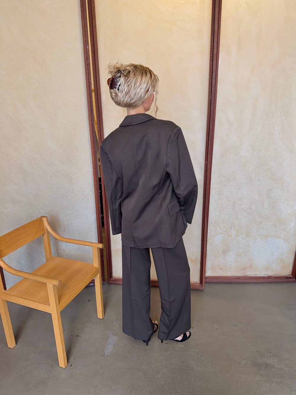 Kornelia oversized blazer - Brown