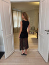 Lacy skirt with lace - Black