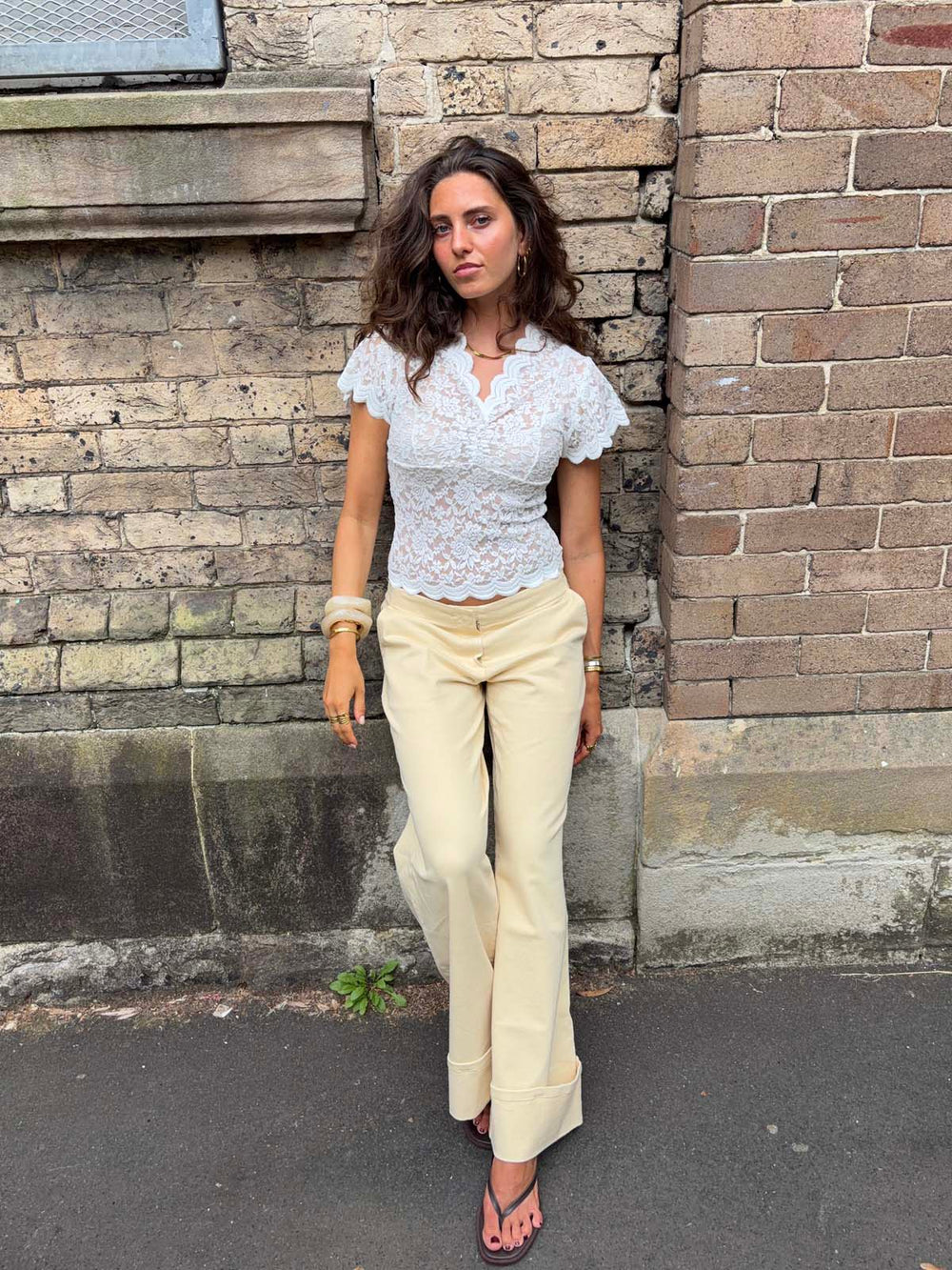 Isabel lace blouse - White