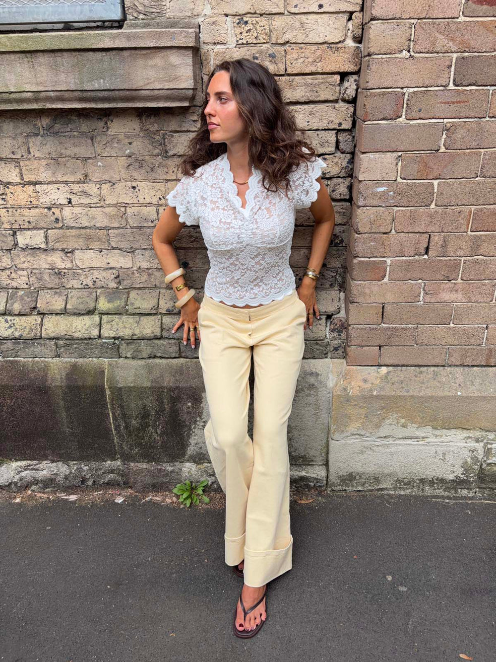 Isabel lace blouse - White