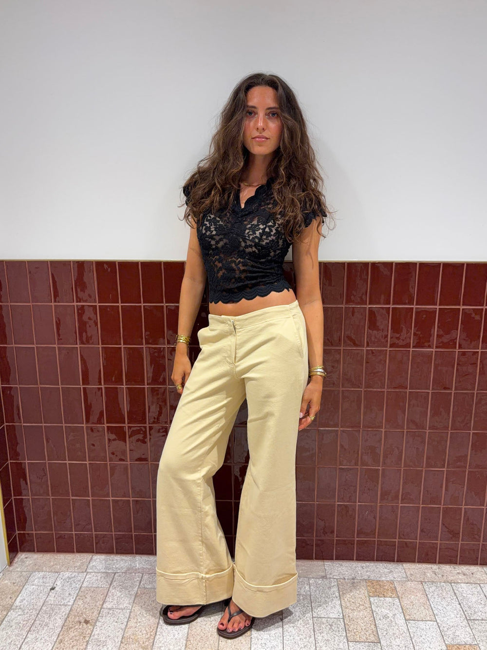 Isabel lace blouse - Black