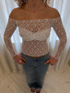 Inez lace blouse - White
