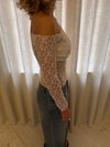 Inez lace blouse - White