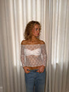 Inez lace blouse - White