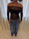 Inez lace blouse - Black