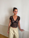 Bernadette lace top - Black