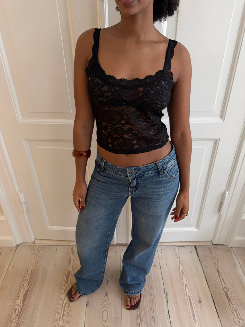 Marina lace top - Black