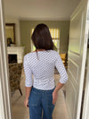 Deva blouse with polkadots - White/Black