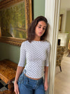 Deva blouse with polkadots - White/Black