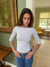 Deva blouse with polkadots - White/Black