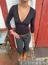 Penny blouse with 3/4 sleeves - Black
