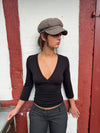 Penny blouse with 3/4 sleeves - Black