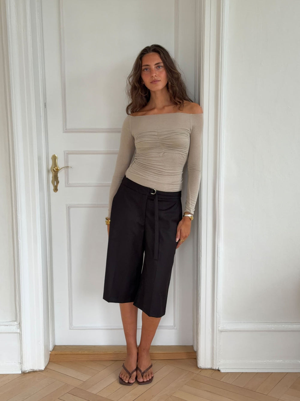 Margit blouse with details - Beige