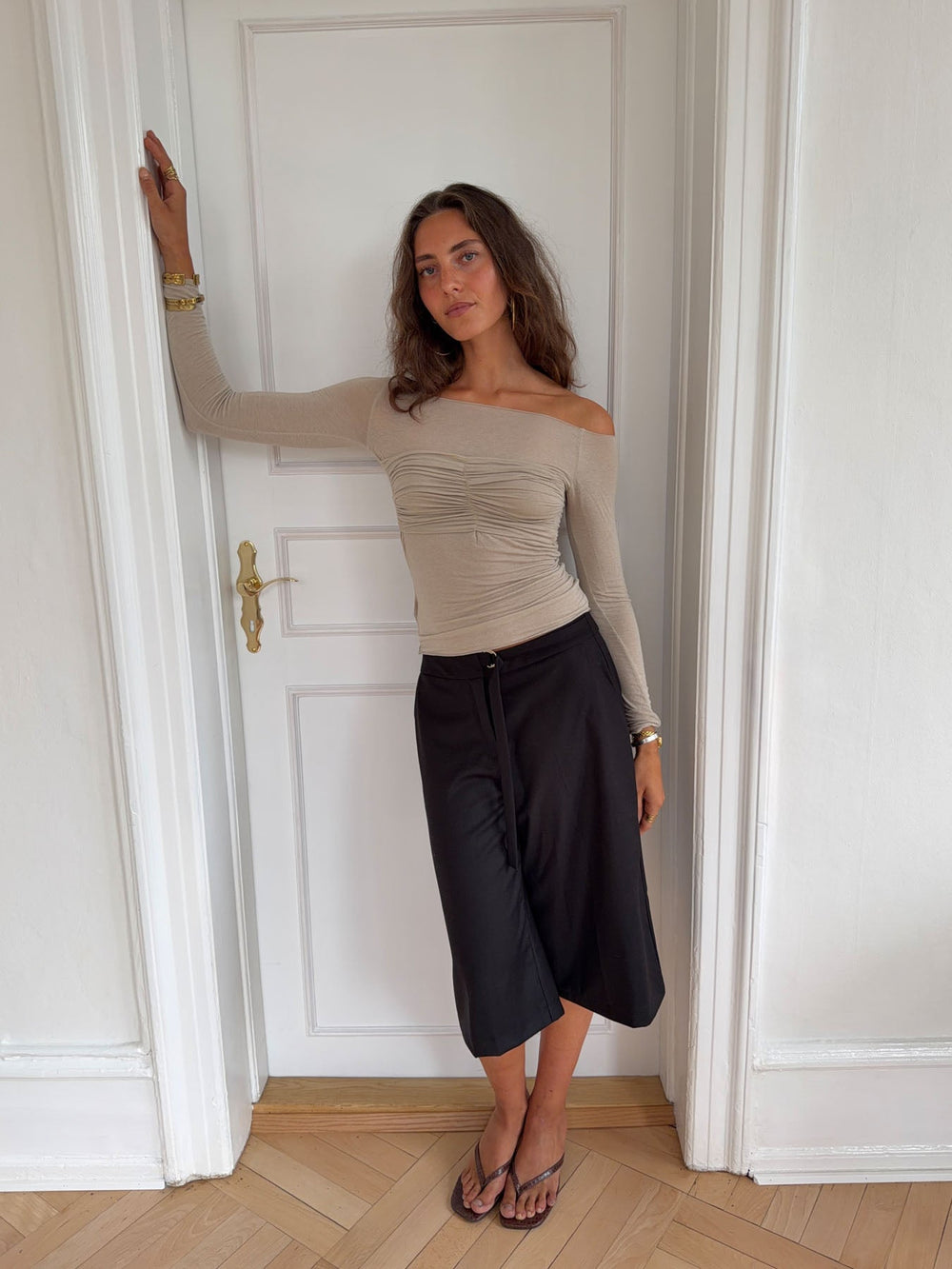 Margit blouse with details - Beige