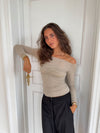 Margit blouse with details - Beige