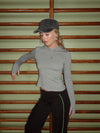 Astina blouse with hoodie - Grey