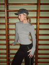 Astina blouse with hoodie - Grey