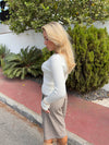 Pilena blouse with buttons - White