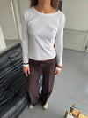 Roleo blouse with long sleeves - White