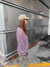 Lura striped blouse - Red/white