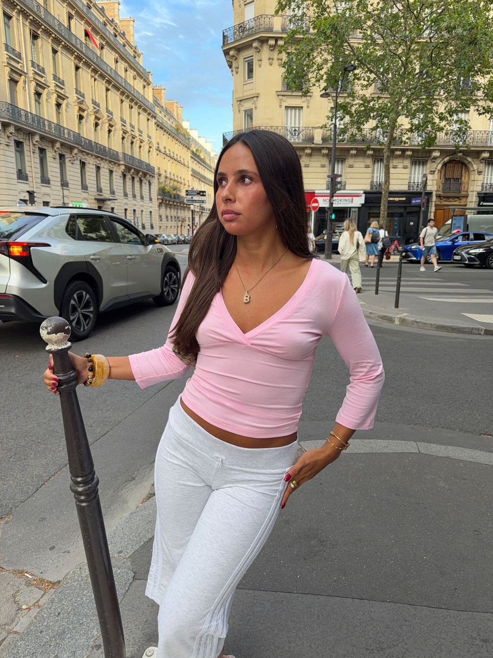 Penny 3/4 Sleeve Blouse – Pink