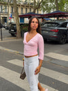 Penny 3/4 Sleeve Blouse – Pink