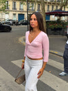 Penny 3/4 Sleeve Blouse – Pink