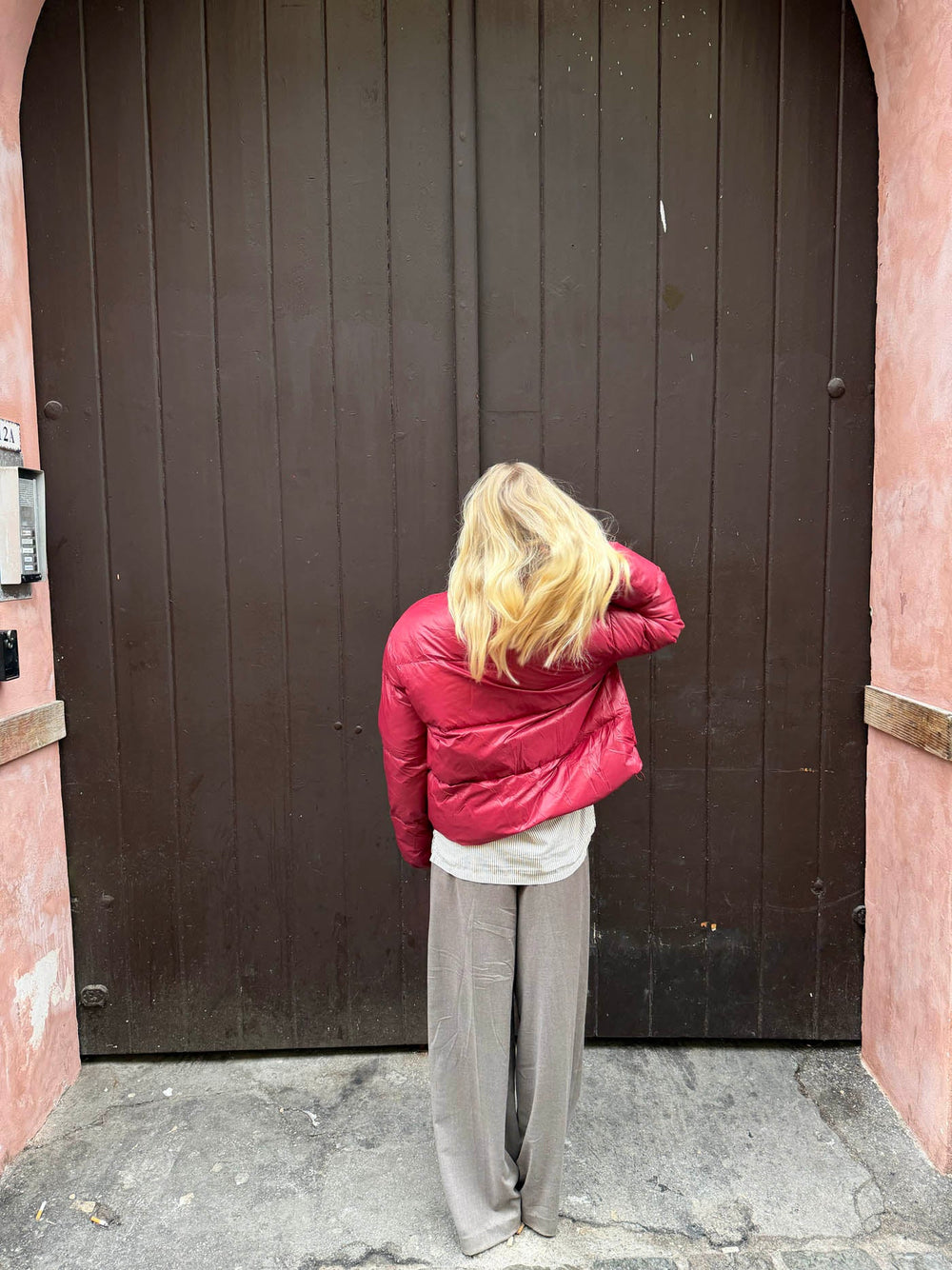 Elin puffer jacket - Red