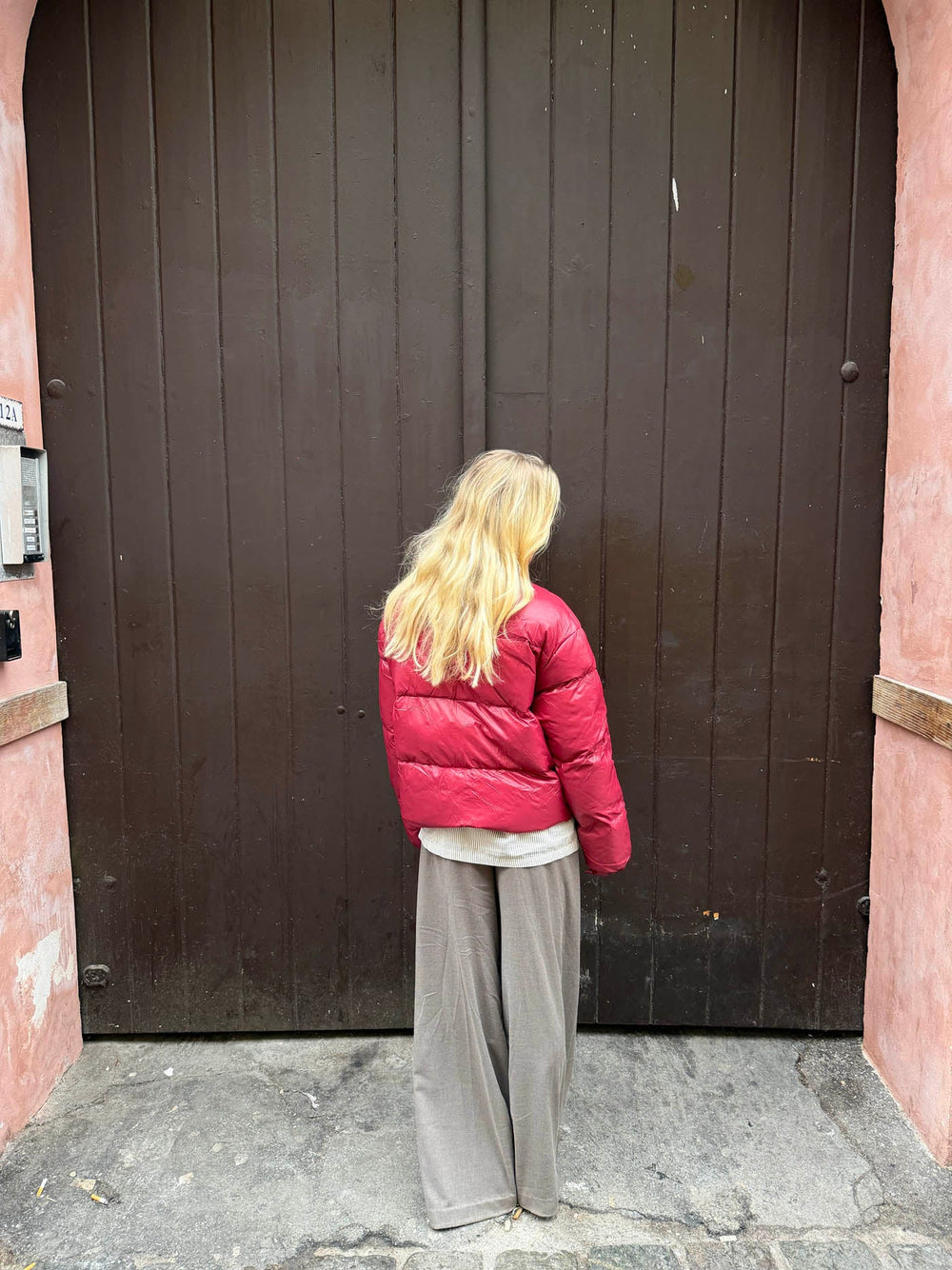 Elin puffer jacket - Red