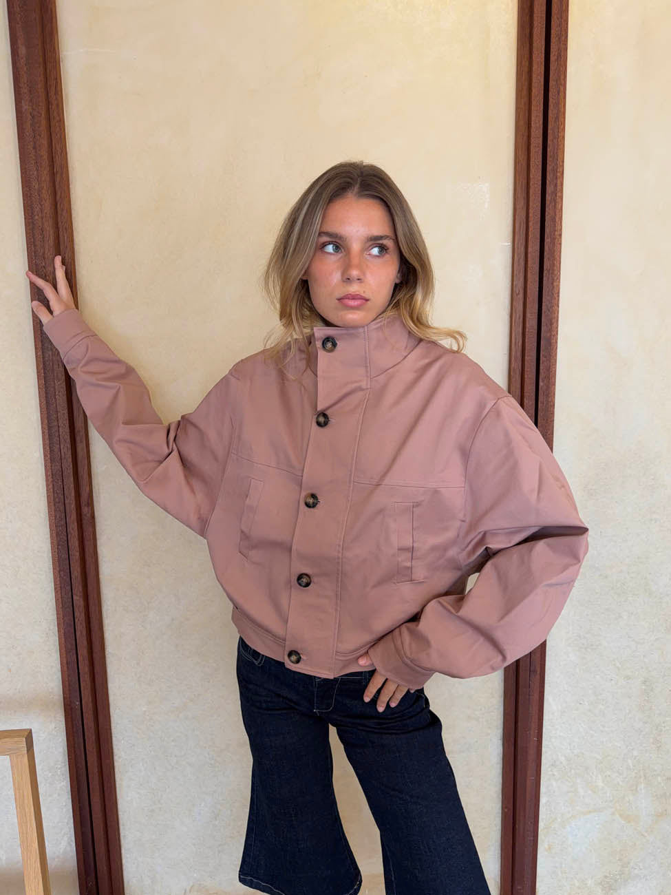 Atlas jacket - Dusty rose