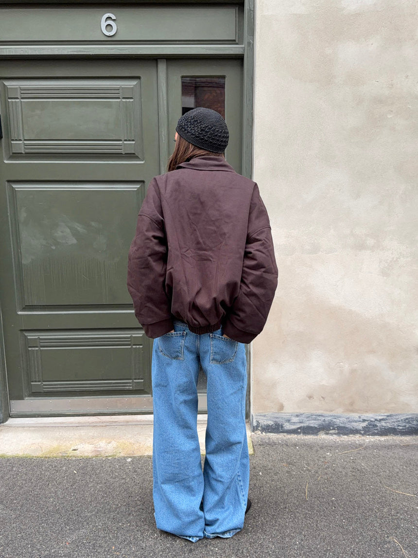 Kimma bomber jacket in suede - Brown