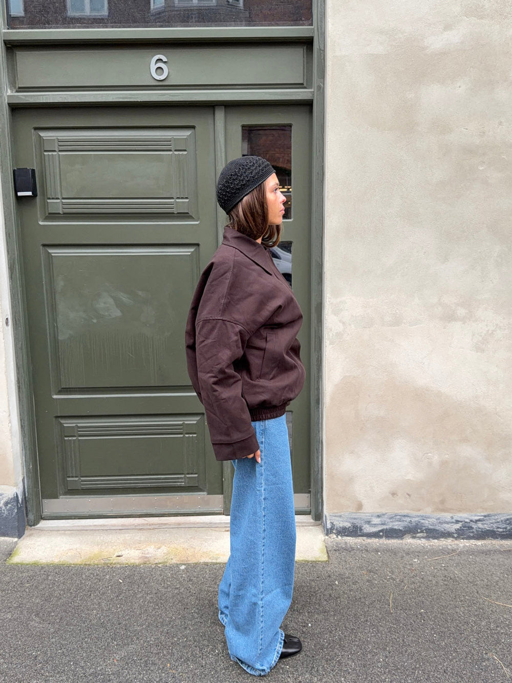 Kimma bomber jacket in suede - Brown