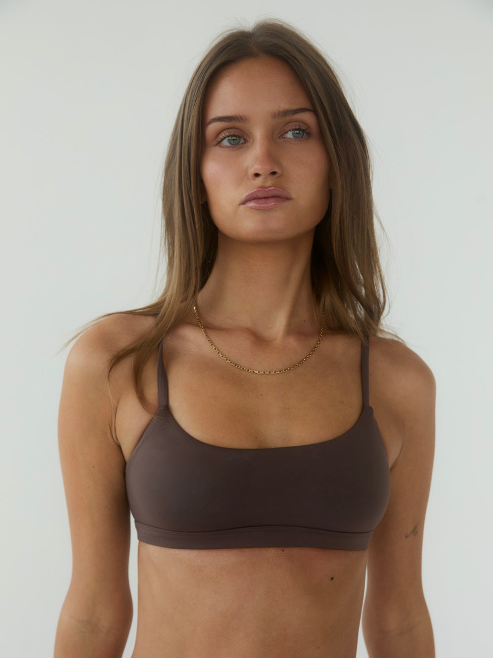 Smooth bralette - Brown