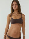 Smooth bralette - Brown