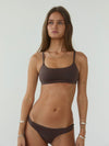 Smooth bralette - Brown