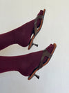 Bridget sandal heels - Dark brown/Cognac