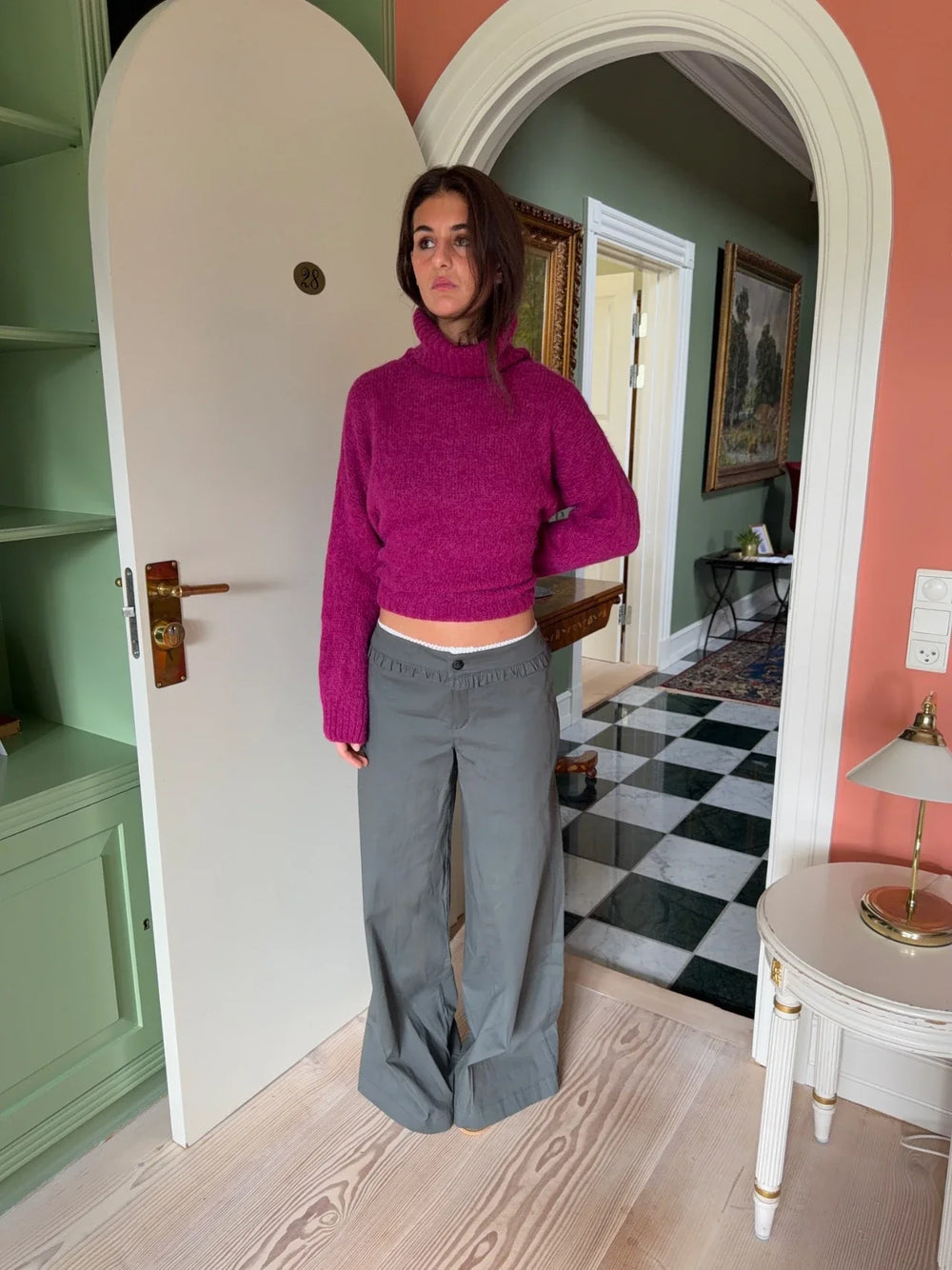 Asta trousers with details - Grey