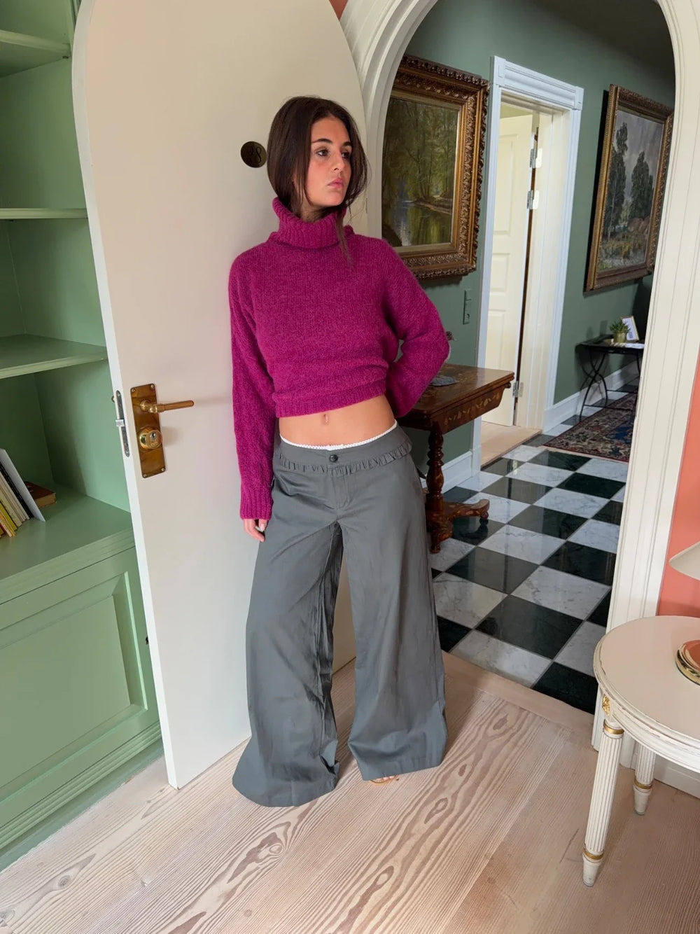 Asta trousers with details - Grey