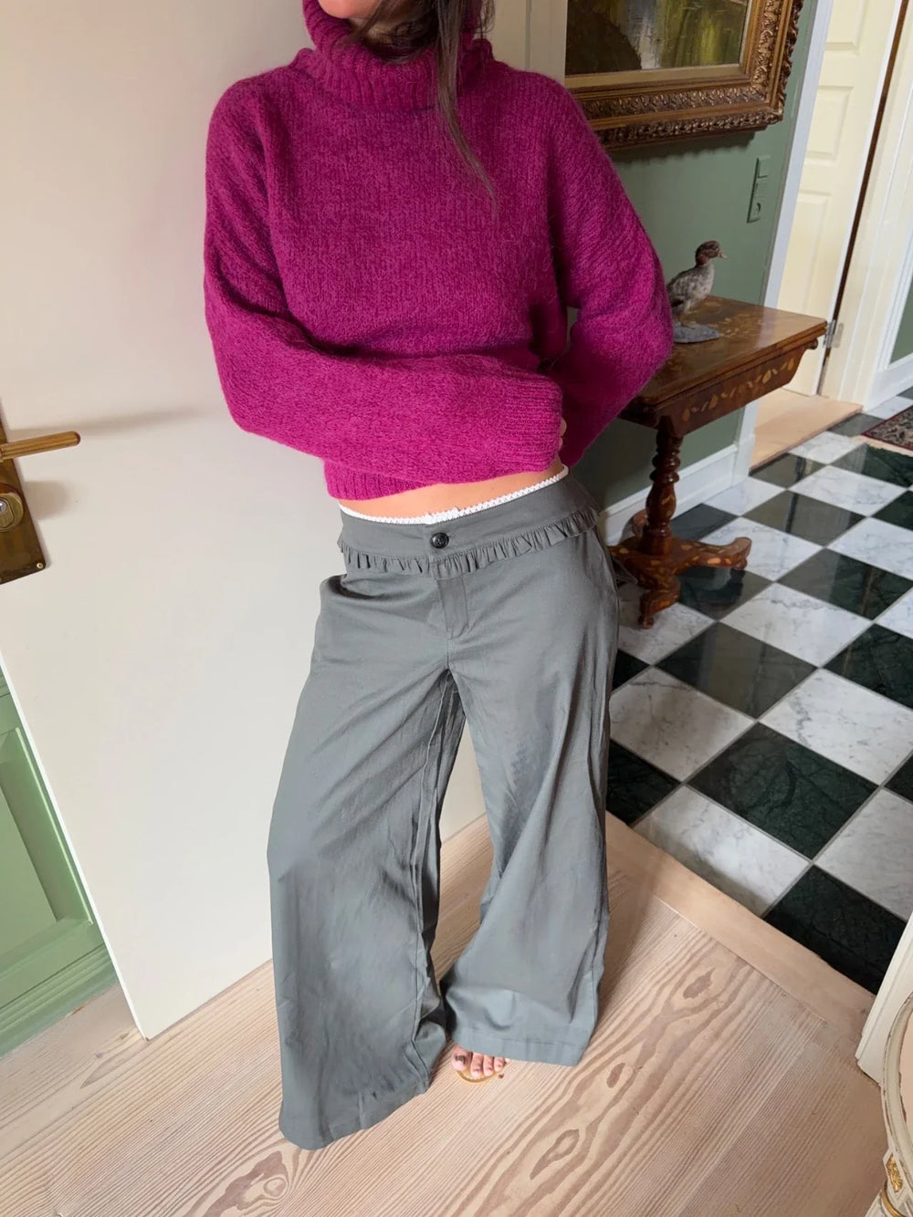 Asta trousers with details - Grey