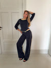 Orlena pants - Navy/yellow