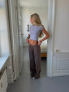Nula suit pants with tie belt - Taupe