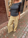 Fillina pants with details - Yellow