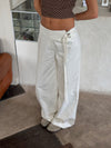 Karol pants with belt - White
