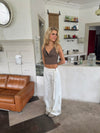 Karol pants with belt - White