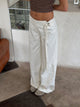 Karol pants with belt - White