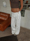 Karol pants with belt - White
