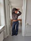 Karol trousers with belt – Dark blue
